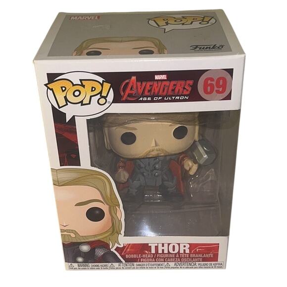 Funko Pop Marvel: Avengers Age Of Ultron - Thor #69 Vinyl Bobble-Head - Picture 1 of 9